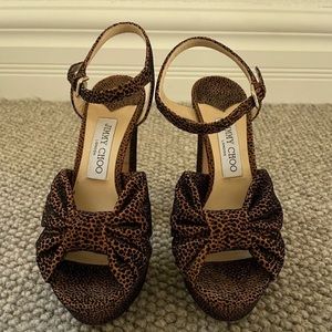 Jimmy Choo Leopard Platforms